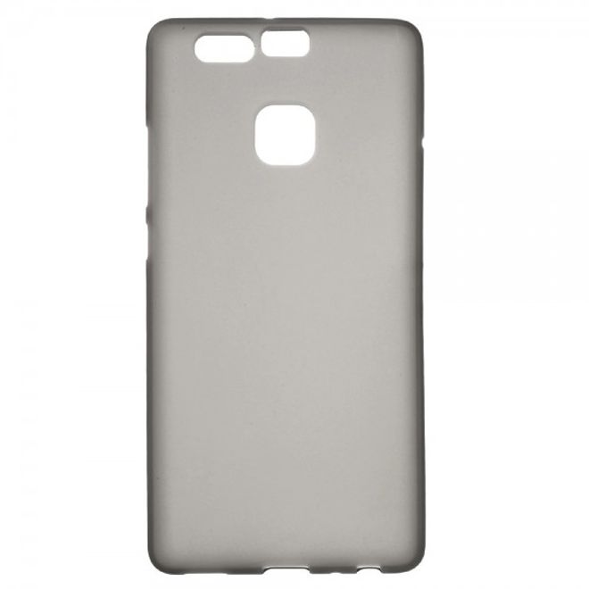 Huawei P9 Elastische, matte Plastik Cover Hülle - grau