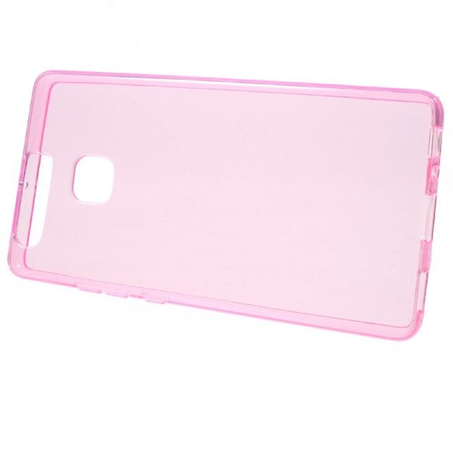 Huawei P9 Elastische, sanfte Plastik Case Gummihülle - rosa