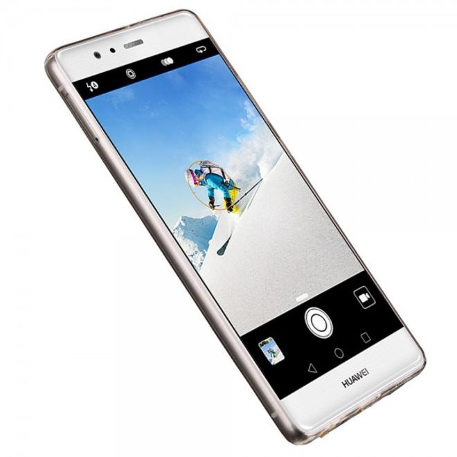 Huawei P9 Lenuo Lotto Series Ultradünne, elastische Plastik Case Hülle - braun