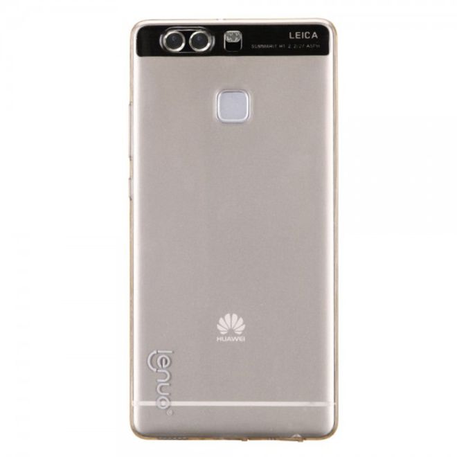 Huawei P9 Lenuo Lotto Series Ultradünne, elastische Plastik Case Hülle - braun