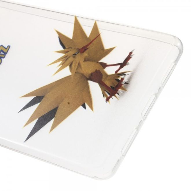 Huawei P9 Lite Elastische, dünne Plastik Cover Gummihülle mit Pokemon Zapdos