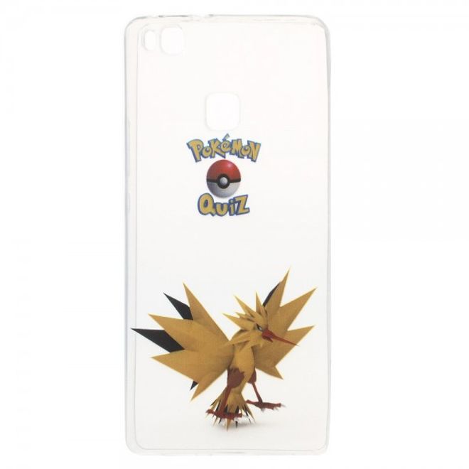 Huawei P9 Lite Elastische, dünne Plastik Cover Gummihülle mit Pokemon Zapdos