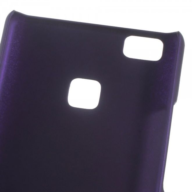 Huawei P9 Lite Gummierte Hart Plastik Cover Handyhülle - purpur