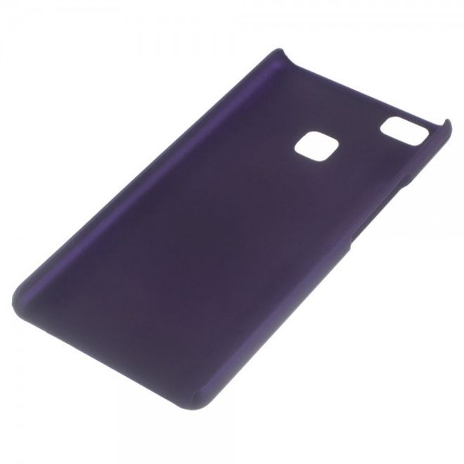 Huawei P9 Lite Gummierte Hart Plastik Cover Handyhülle - purpur