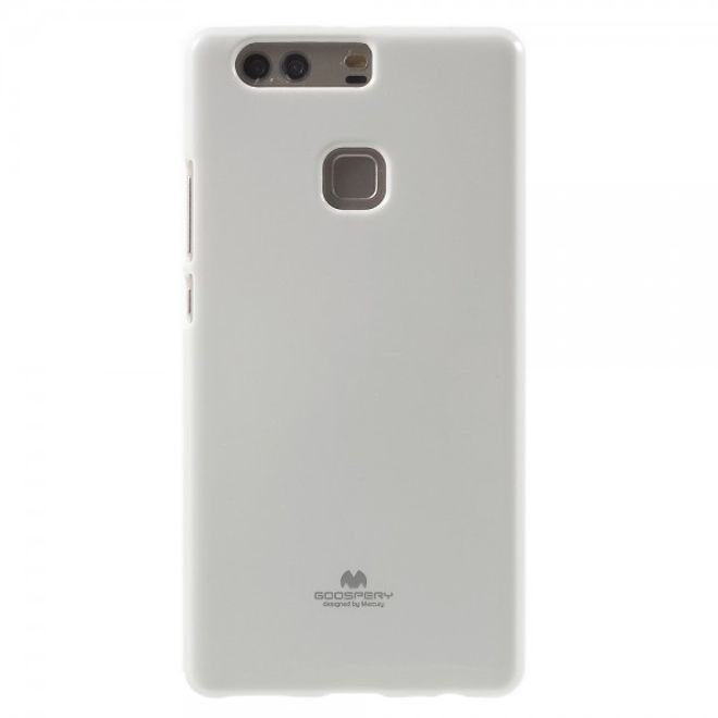 Goospery - Huawei P9 Plus Handy Hülle - TPU Soft Case - Pearl Jelly Series - weiss