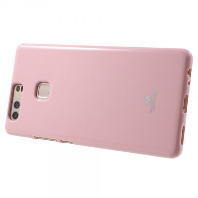 Goospery - Huawei P9 Plus Handy Hülle - TPU Soft Case - Pearl Jelly Series - rosa
