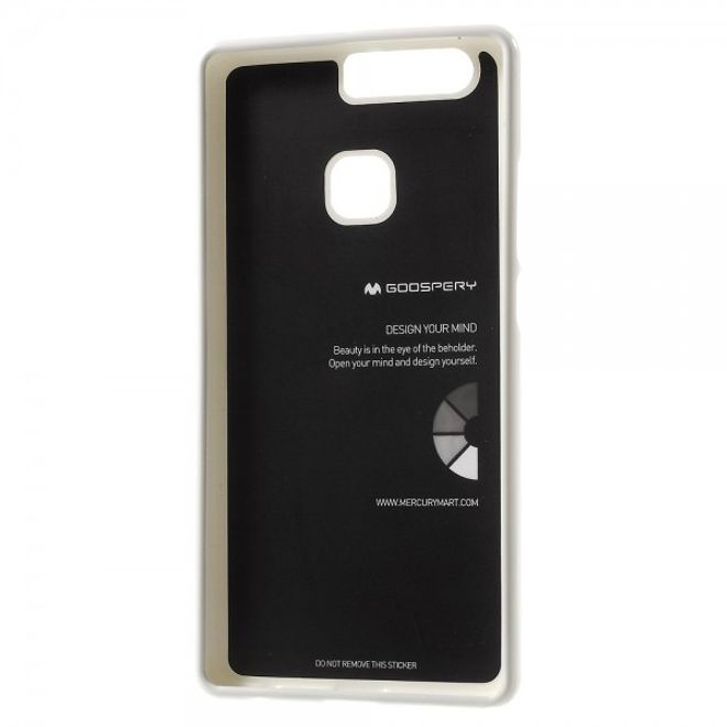 Goospery - Huawei P9 Plus Handy Hülle - TPU Soft Case - Pearl Jelly Series - weiss