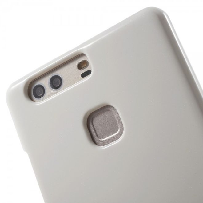 Goospery - Huawei P9 Plus Handy Hülle - TPU Soft Case - Pearl Jelly Series - weiss