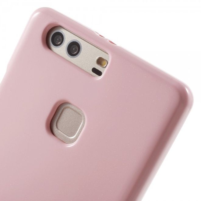 Goospery - Huawei P9 Plus Handy Hülle - TPU Soft Case - Pearl Jelly Series - rosa