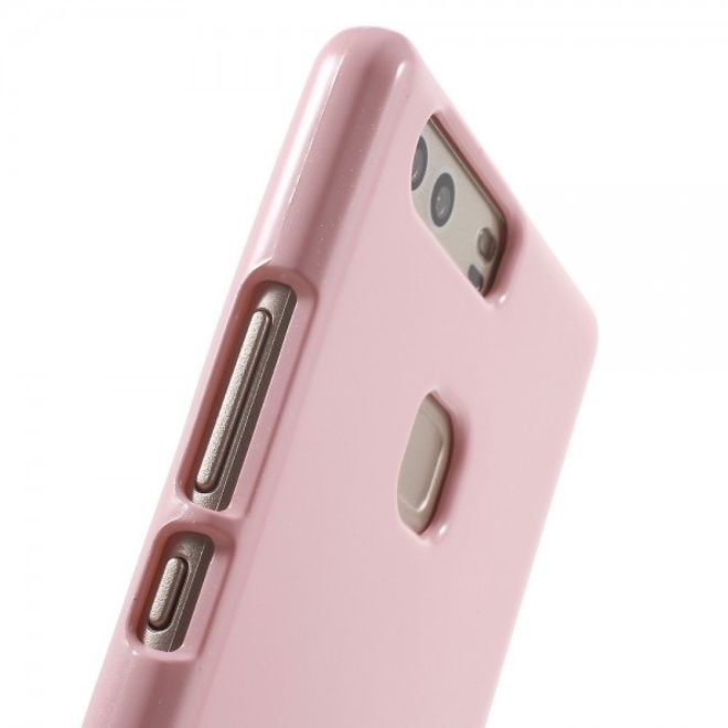 Goospery - Huawei P9 Plus Handy Hülle - TPU Soft Case - Pearl Jelly Series - rosa