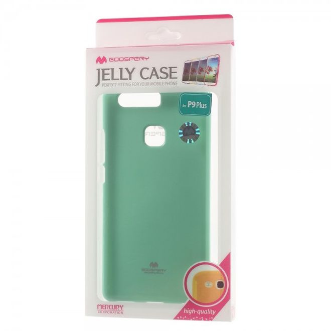 Goospery - Huawei P9 Plus Handy Hülle - TPU Soft Case - Pearl Jelly Series - mint