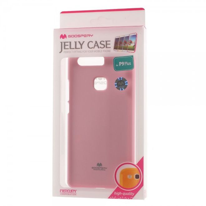 Goospery - Huawei P9 Plus Handy Hülle - TPU Soft Case - Pearl Jelly Series - rosa