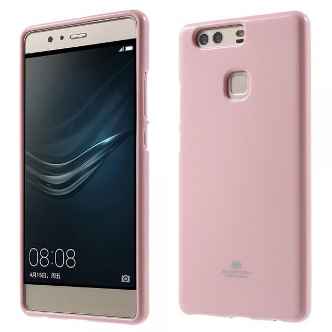 Goospery - Huawei P9 Plus Handy Hülle - TPU Soft Case - Pearl Jelly Series - rosa