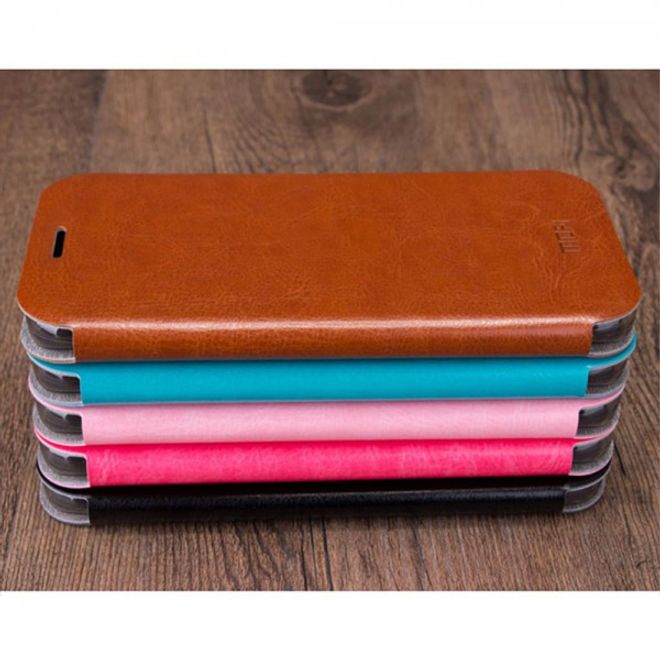 Huawei P9 Mofi Rui Series Leder Case Hülle mit Standfunktion - blau