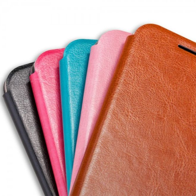 Huawei P9 Mofi Rui Series Leder Case Hülle mit Standfunktion - braun