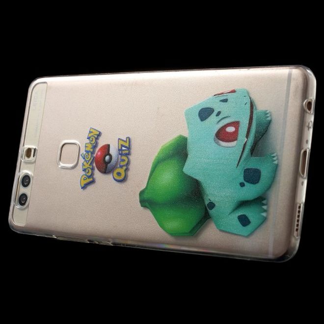 Huawei P9 Plus Elastische, dünne Plastik Cover Gummihülle mit Pokemon Bisasam