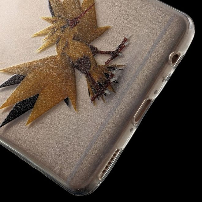Huawei P9 Plus Elastische, dünne Plastik Cover Gummihülle mit Pokemon Zapdos