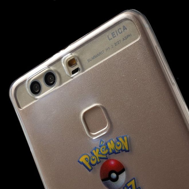 Huawei P9 Plus Elastische, dünne Plastik Cover Gummihülle mit Pokemon Glurak