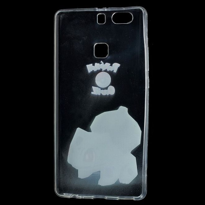 Huawei P9 Plus Elastische, dünne Plastik Cover Gummihülle mit Pokemon Bisasam