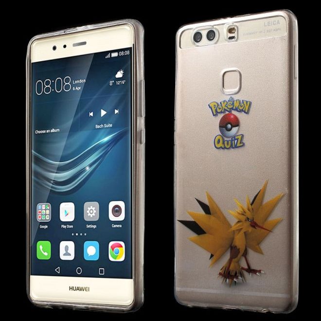 Huawei P9 Plus Elastische, dünne Plastik Cover Gummihülle mit Pokemon Zapdos