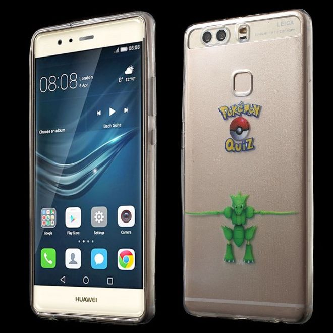 Huawei P9 Plus Elastische, dünne Plastik Cover Gummihülle mit Pokemon Sichlor