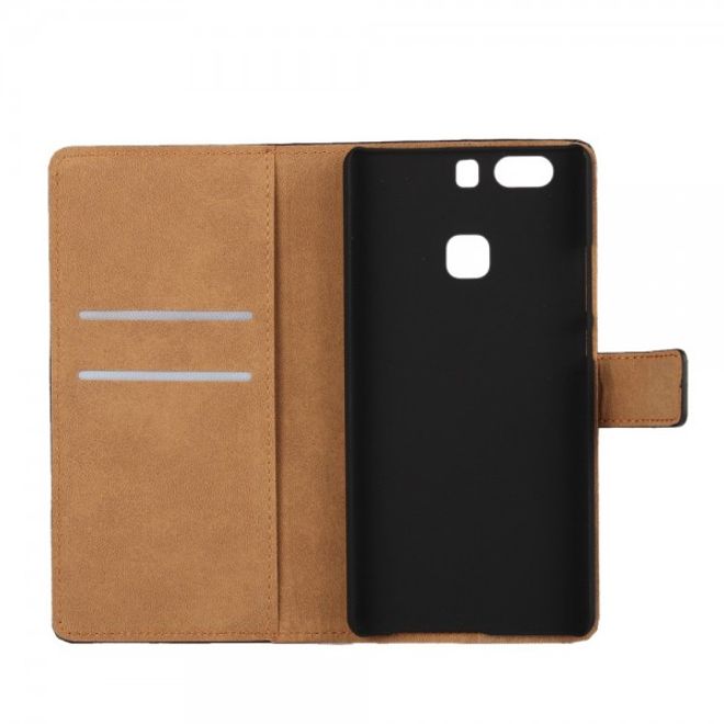 Huawei P9 Plus Elegante Leder Case Handyhülle mit Standfunktion - pink