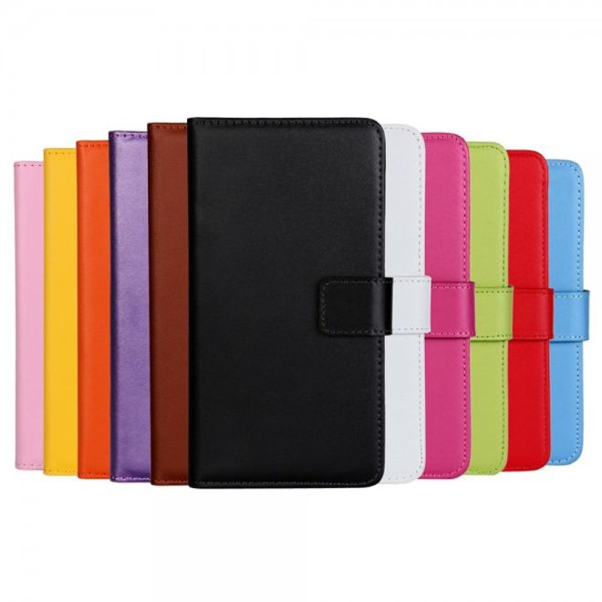 Huawei P9 Plus Elegante Leder Case Handyhülle mit Standfunktion - pink