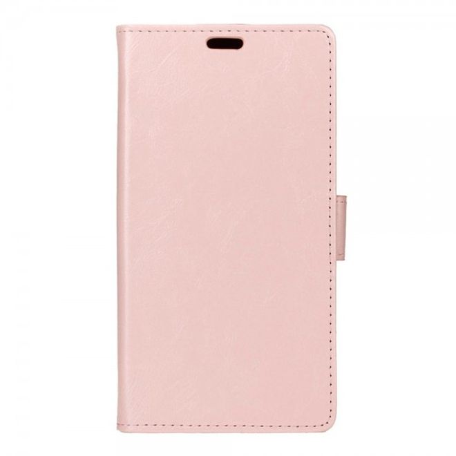 Huawei P9 Plus Moderne Crazy Horse Leder Cover Hülle mit Standfunktion - pink