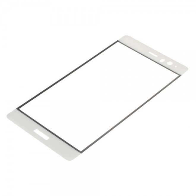 Huawei P9 Plus Schutzfolie aus gehärtetem Glas (reicht über die gesamte Vorderseite) - weiss