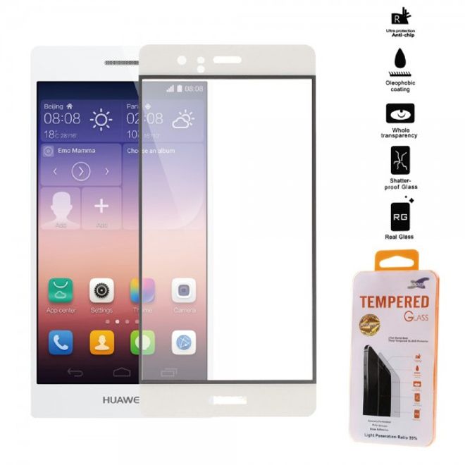 Huawei P9 Schutzfolie aus gehärtetem Glas (0.26mm dick) - weiss