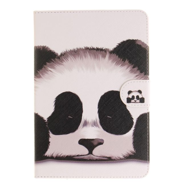 Hülle für iPad Air - Cover aus Leder - mit Standfunktion - süsser Pandabär