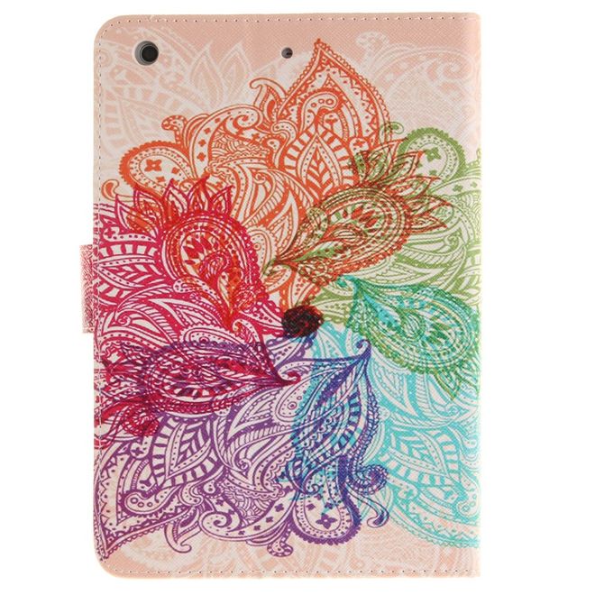 Hülle für iPad Air 2 - Cover aus Leder - mit Standfunktion - Mandala