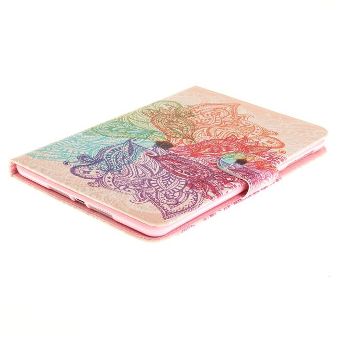 Hülle für iPad Air 2 - Cover aus Leder - mit Standfunktion - Mandala