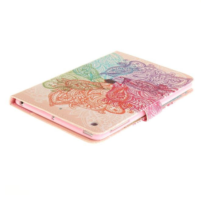 Hülle für iPad Air 2 - Cover aus Leder - mit Standfunktion - Mandala