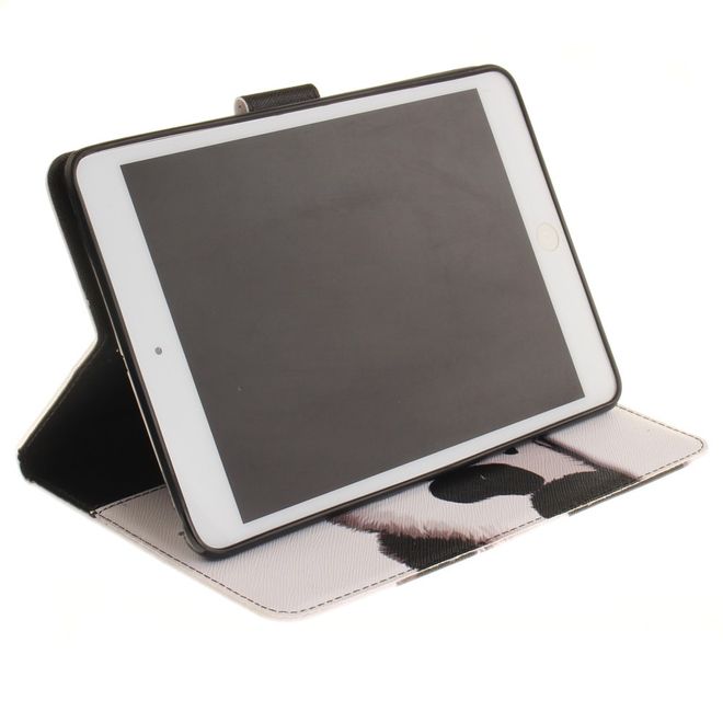 Hülle für iPad Air - Cover aus Leder - mit Standfunktion - süsser Pandabär