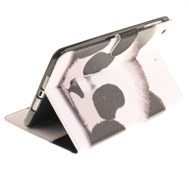 Hülle für iPad Air - Cover aus Leder - mit Standfunktion - süsser Pandabär