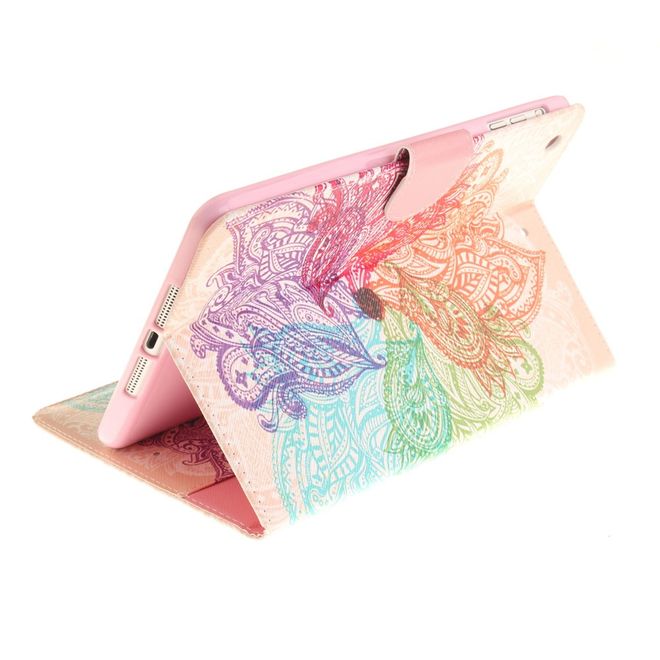 Hülle für iPad Air 2 - Cover aus Leder - mit Standfunktion - Mandala