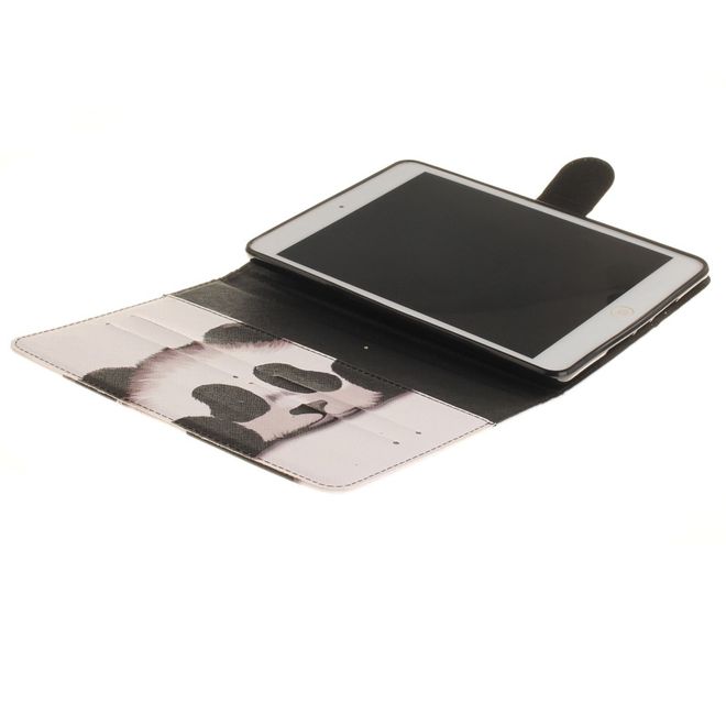Hülle für iPad Air - Cover aus Leder - mit Standfunktion - süsser Pandabär