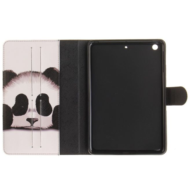 Hülle für iPad Air - Cover aus Leder - mit Standfunktion - süsser Pandabär