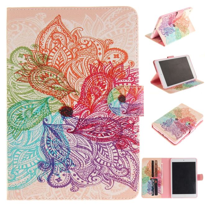 Hülle für iPad Air 2 - Cover aus Leder - mit Standfunktion - Mandala