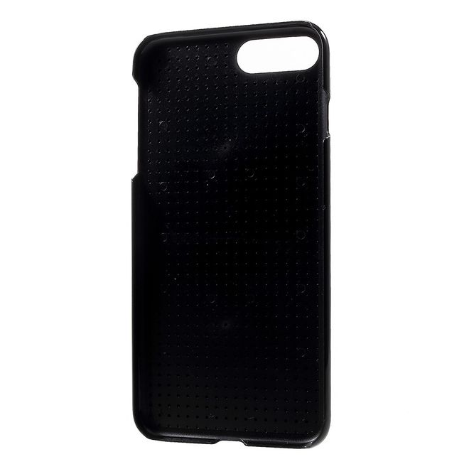 Do it yourself Hülle für iPhone 8 Plus / 7 Plus - Case aus Plastik - mit kleinen Bauklötzen - schwarz/Totenkopf