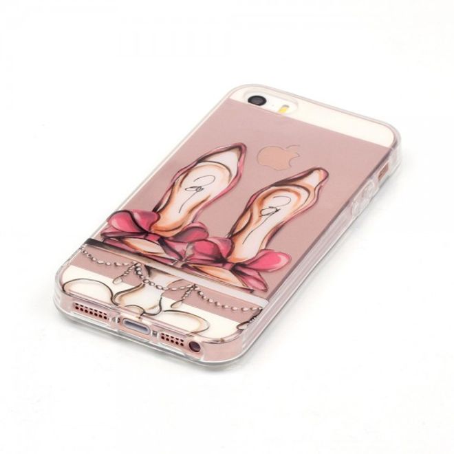 Hülle für iPhone SE/5S/5 - TPU Soft Case - High Heels