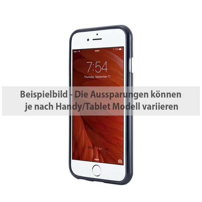 Goospery - Hülle für Huawei P9 Lite - Cover aus elastischem Gummi - i Jelly Series - schwarz