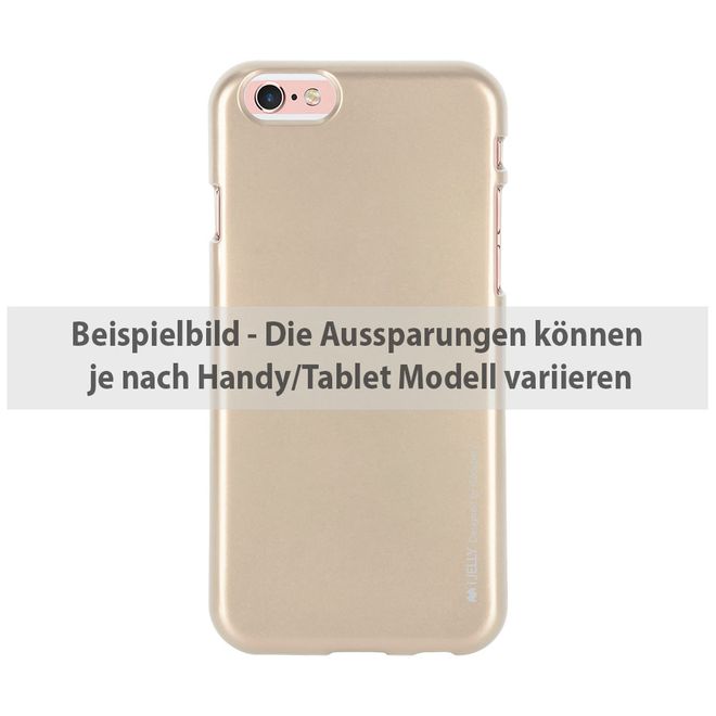 Goospery - Hülle für Huawei P9 Plus - Cover aus elastischem Gummi - i Jelly Series - gold