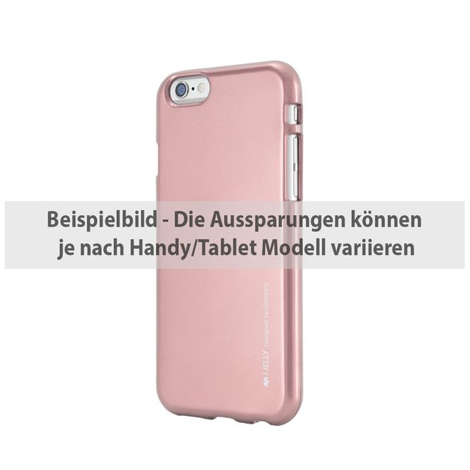 Goospery - Hülle für Sony Xperia X Compact - Cover aus elastischem Gummi - i Jelly Series - rosegold