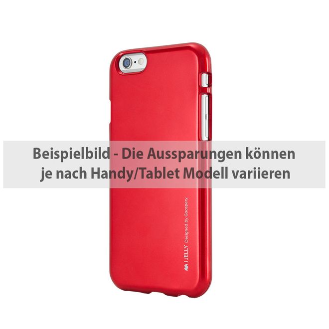 Goospery - Hülle für Sony Xperia X - Cover aus elastischem Gummi - i Jelly Series - rot