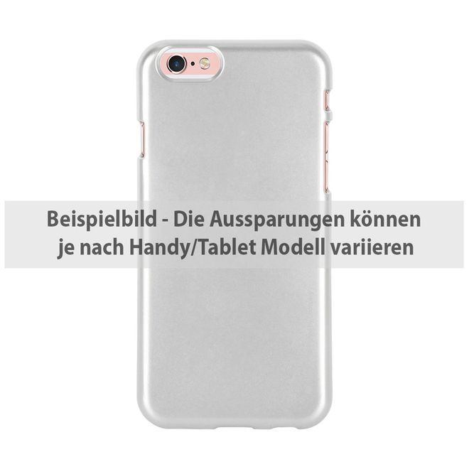 Goospery - Hülle für Huawei Honor 8 - Cover aus elastischem Gummi - i Jelly Series - silber