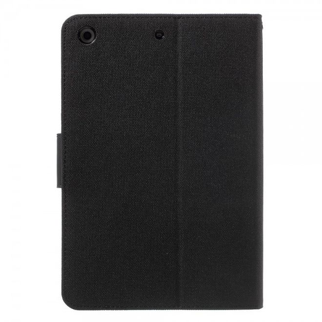 Goospery - iPad Mini 1/2/3 Hülle - Tablet Bookcover - Canvas Diary Series - schwarz