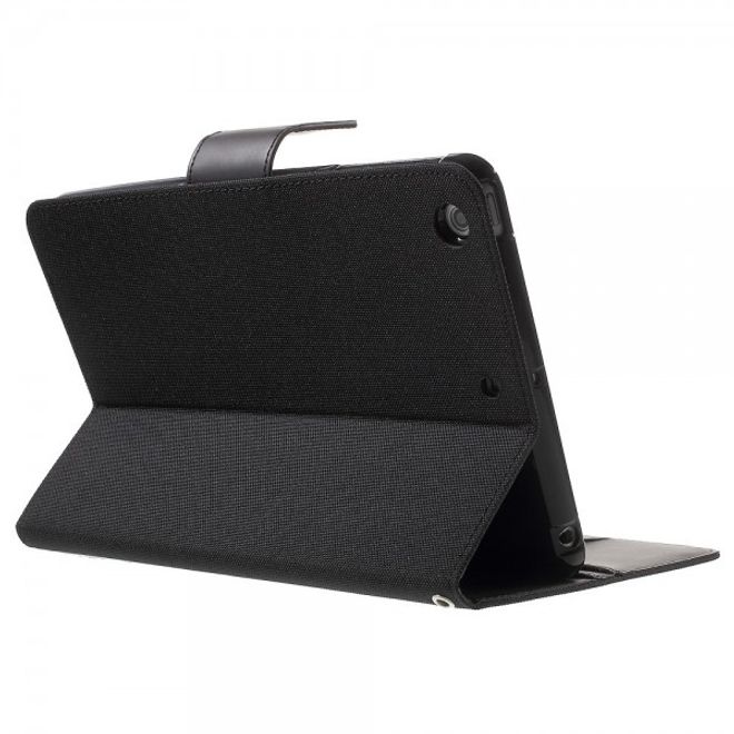 Goospery - iPad Mini 1/2/3 Hülle - Tablet Bookcover - Canvas Diary Series - schwarz