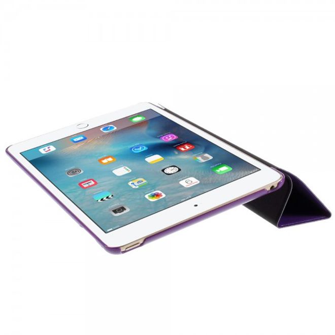 iPad Mini 4 Leather Smart Cover with Origami Stand Function - Purple